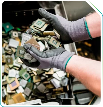 etapa do processo de reciclagem de lixo eletrônico
